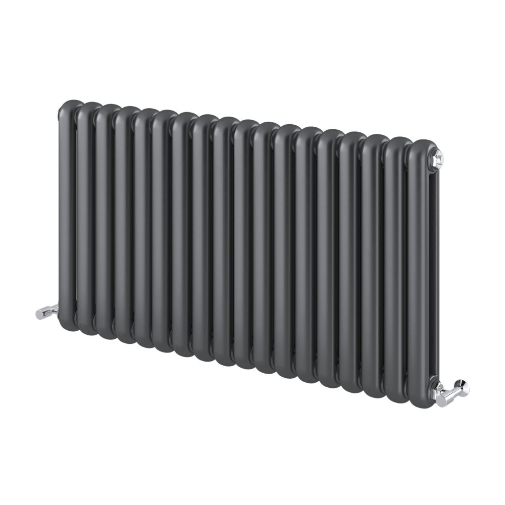 Etam Grey Vertical Column Radiator - 600x1100mm
