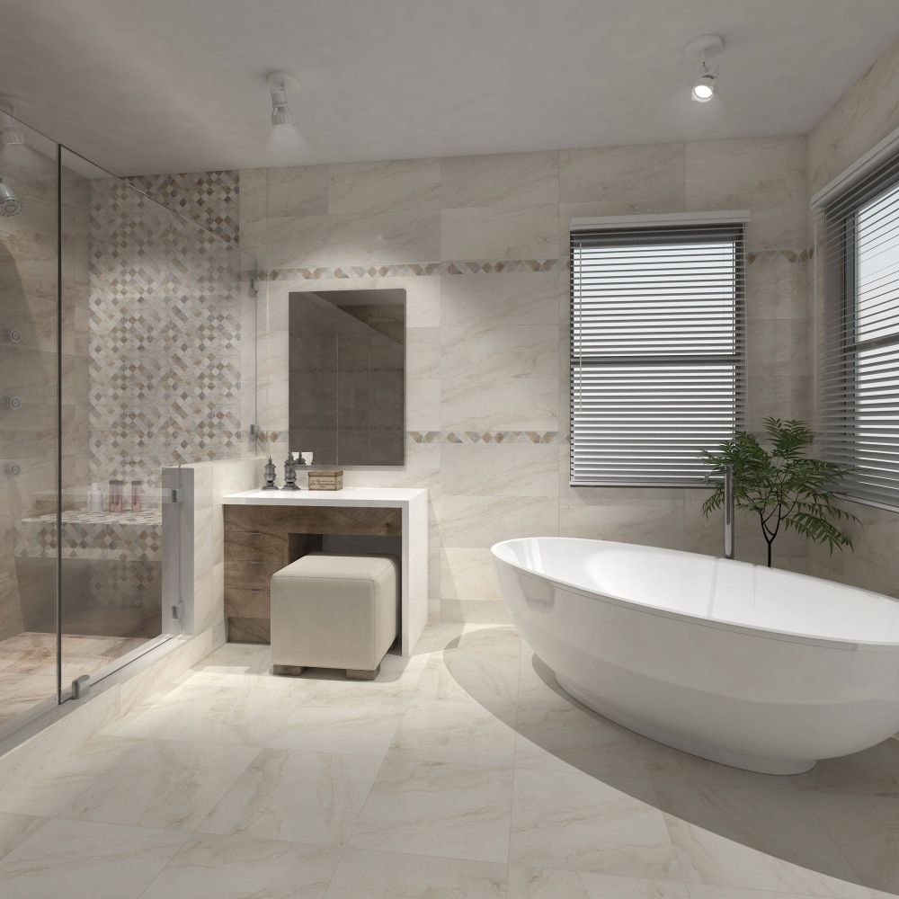 Modern Heidi Grey Ceramic Tile
