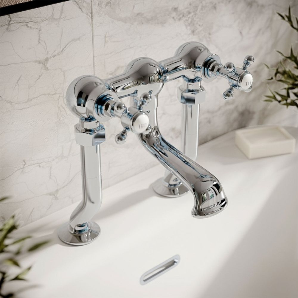 Grosvenor Chrome Bath Filler Tap - lifestyle image