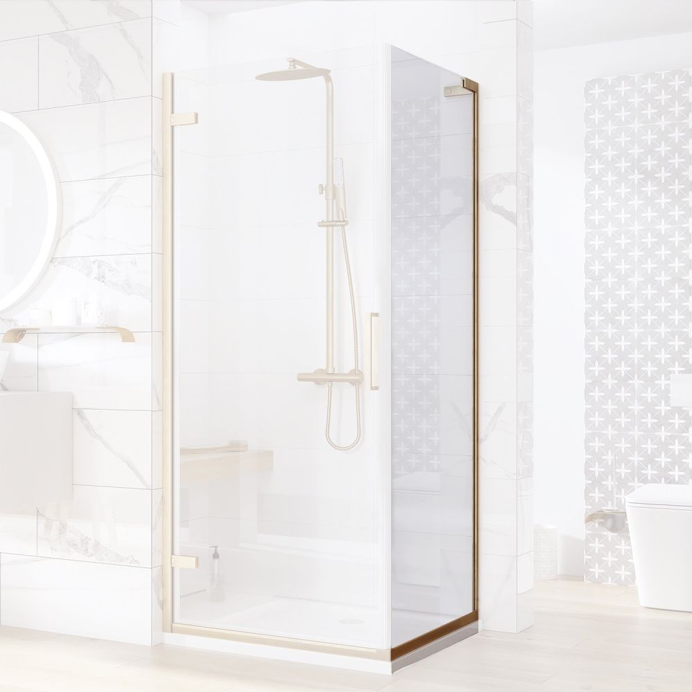 Lanka Brushed Gold Shower Side Panel