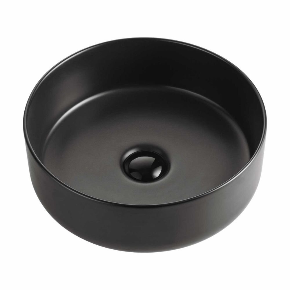 Damon Black Round Countertop Basin