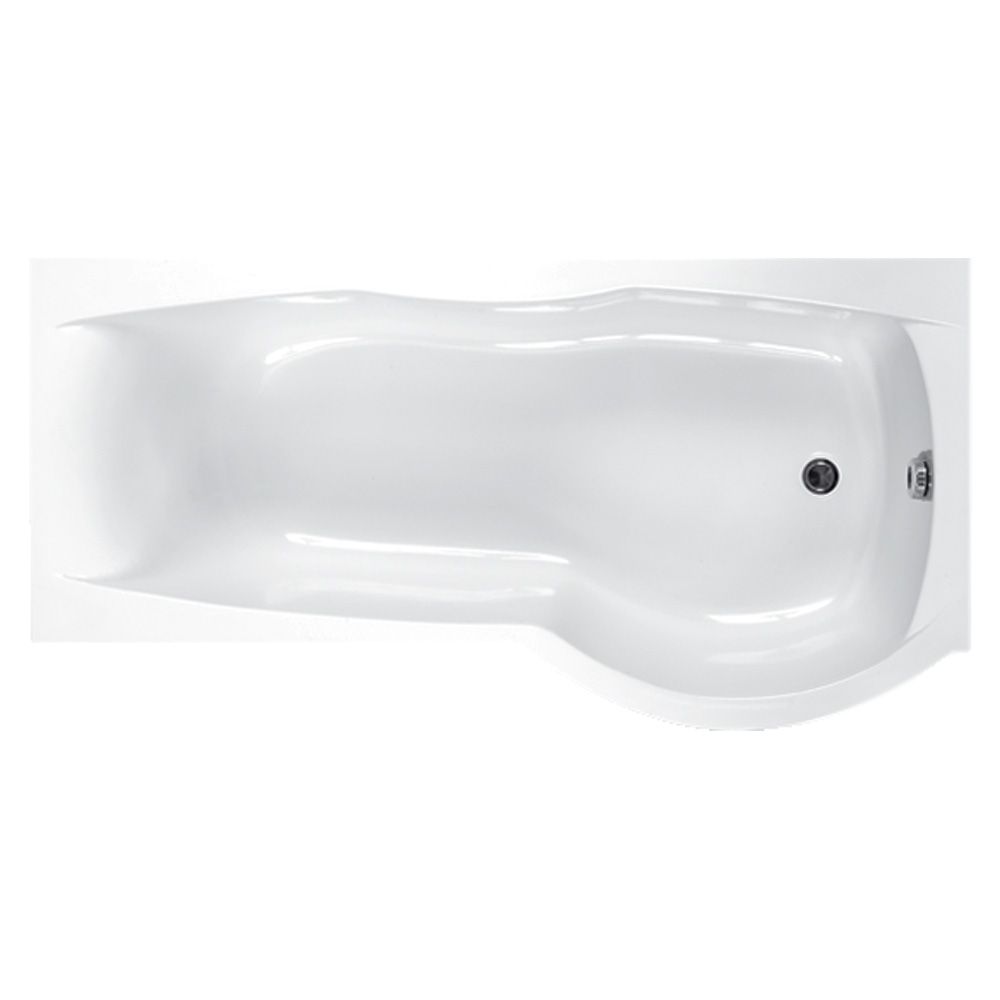 Carron Sigma Right Hand Carronite P-Shape Shower Bath 1800x750-900mm