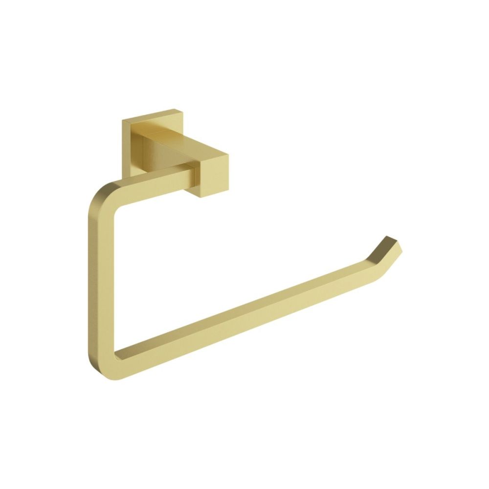Quad Brushed Gold 6-Piece Bathroom Accessory Set
