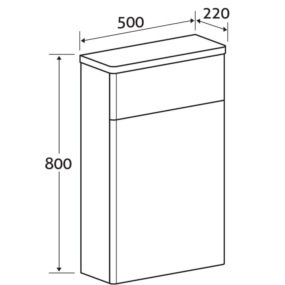 Ellis Charcoal WC Unit