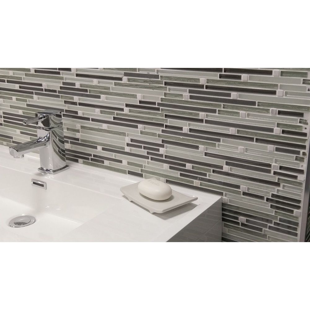 Modern Grey Linea Mosaic 300x300mm