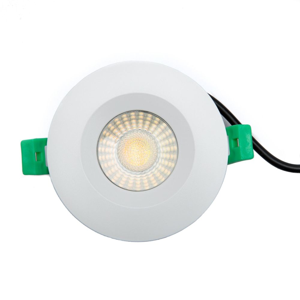 Vega White IP65 Fire-Rated Fixed LED Smart Downlight