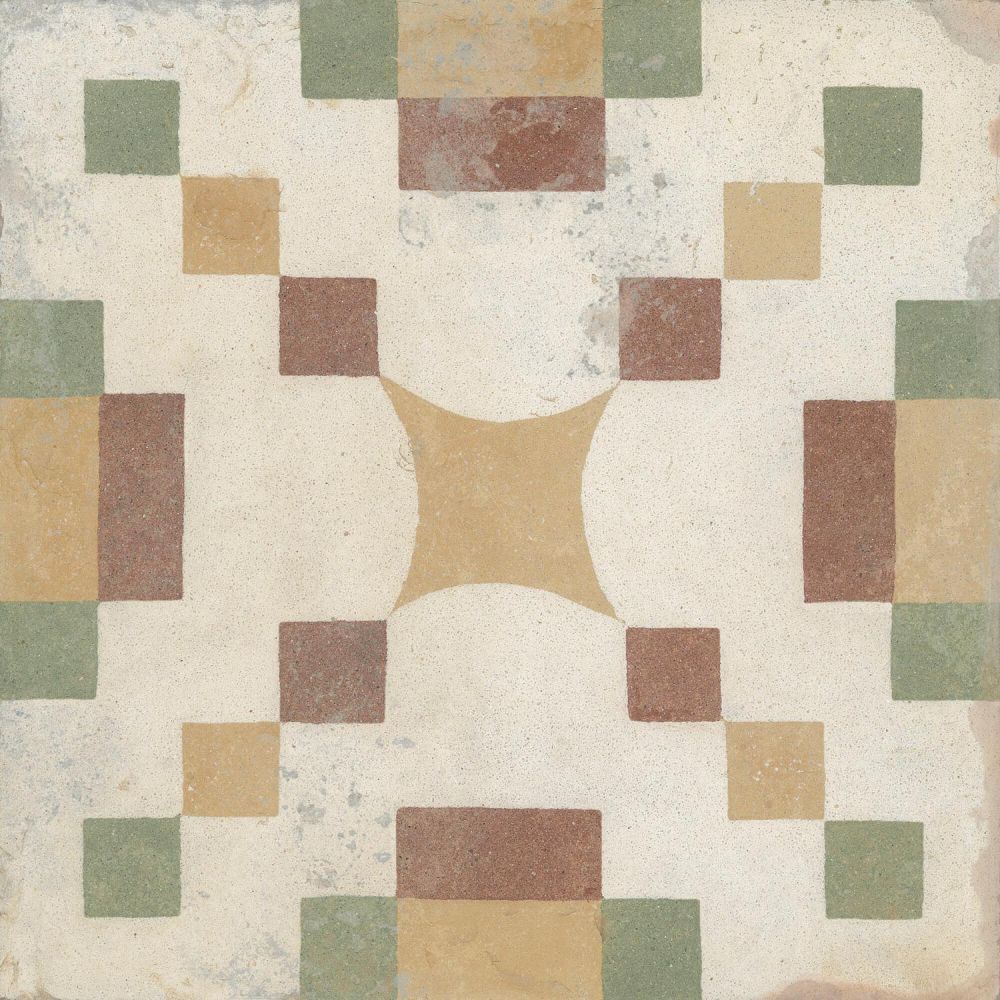 Machu Campanara Matt Porcelain Patterned Tile 223x223mm