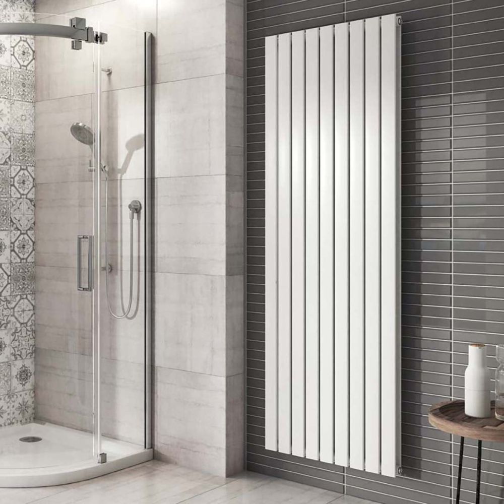 Perth White Double Vertical Flat Panel Radiator 1800x610mm