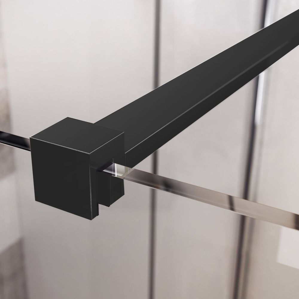 Oxford Black Shower Screen Extension Support Bar 1200mm