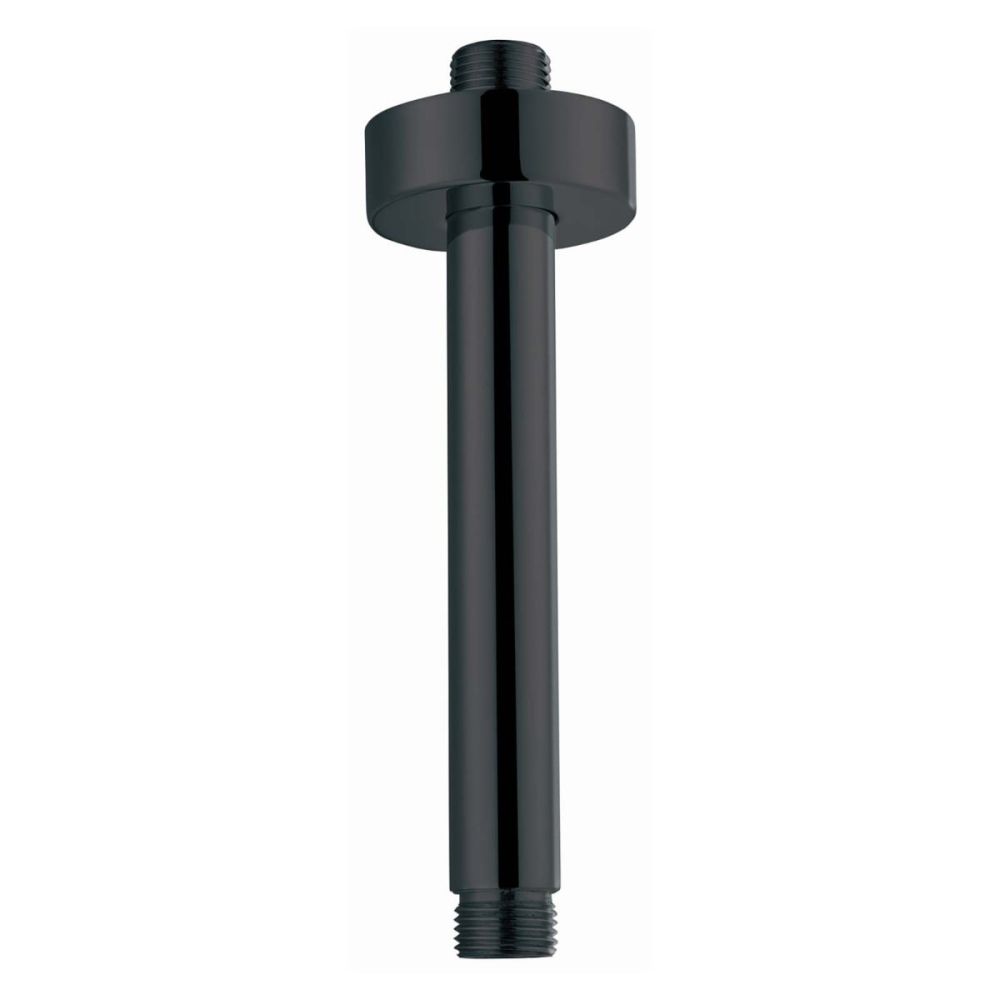 Round 250mm Ceiling Arm - Matt Black