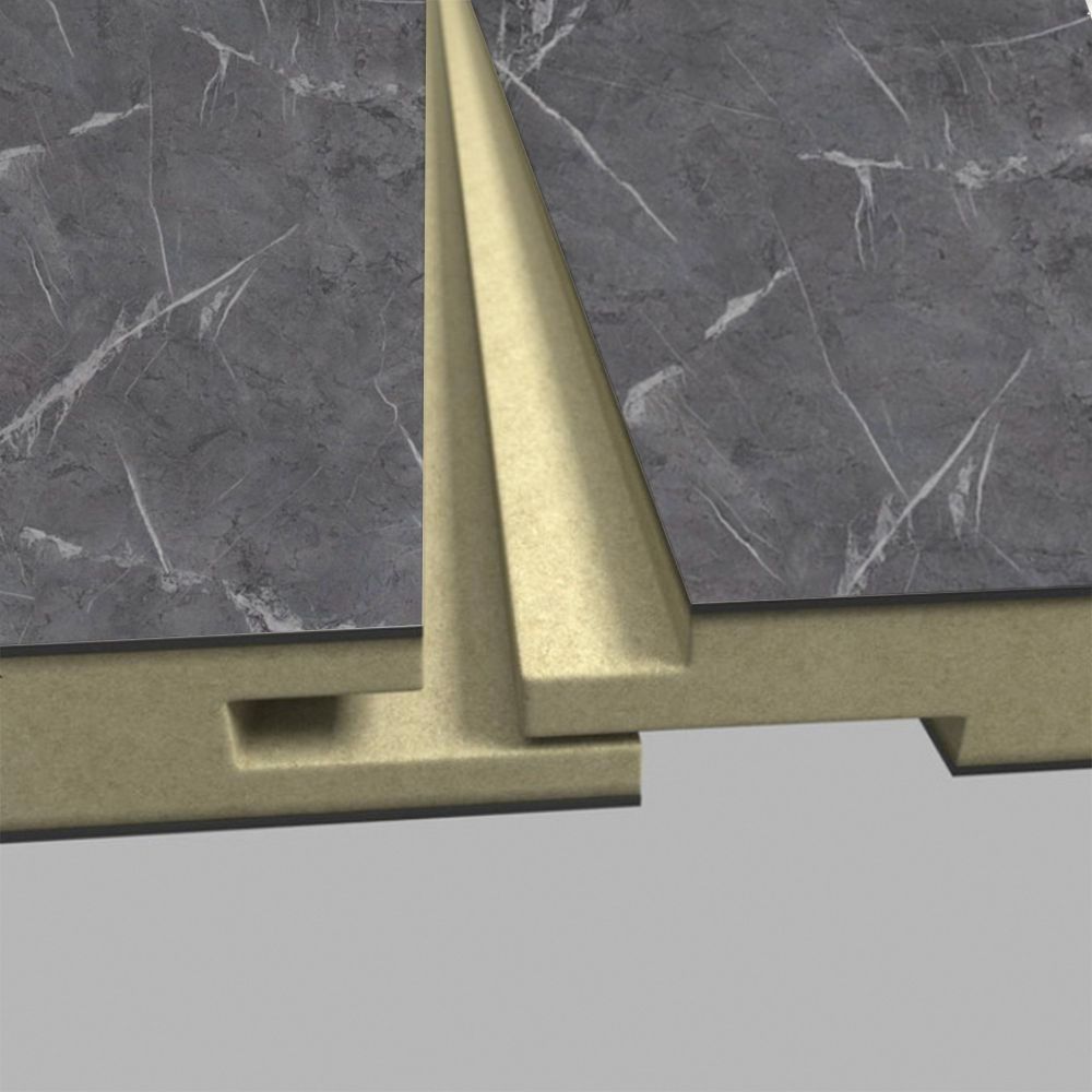 Nuova Gloss Yin Marble Tongue & Groove Waterproof Shower Wall Panel 1180mm