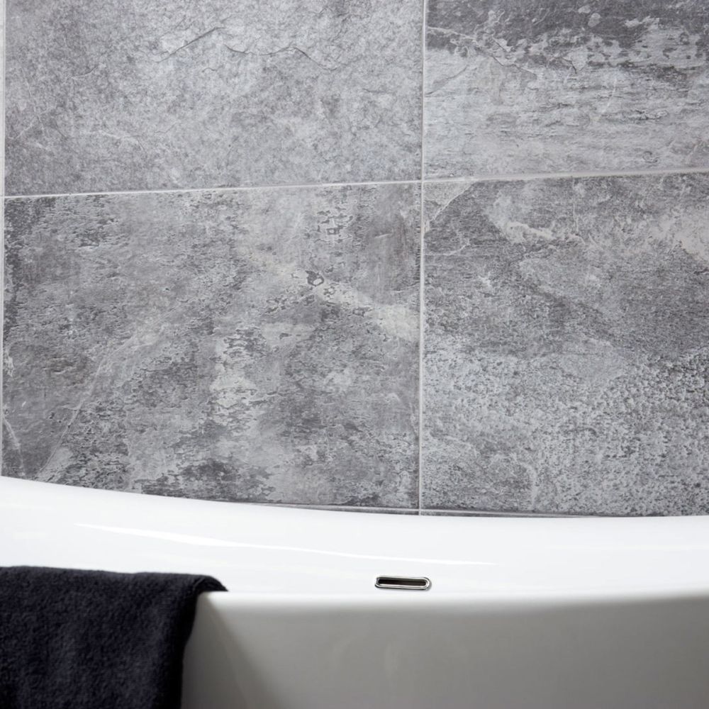 Artisan Glazed Grey Porcelain Matt Tile 400mmx600mm