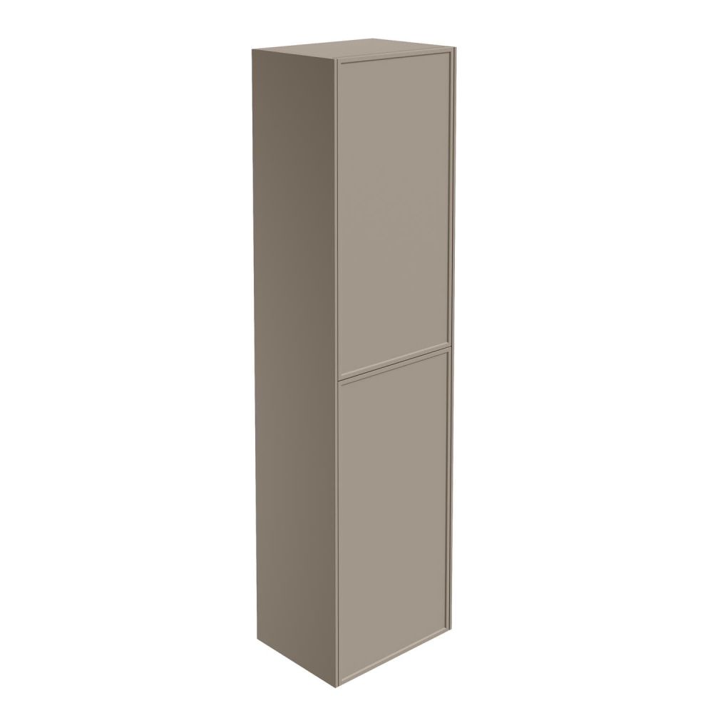 Kendal Wall Hung Tall Storage Unit in French Grey