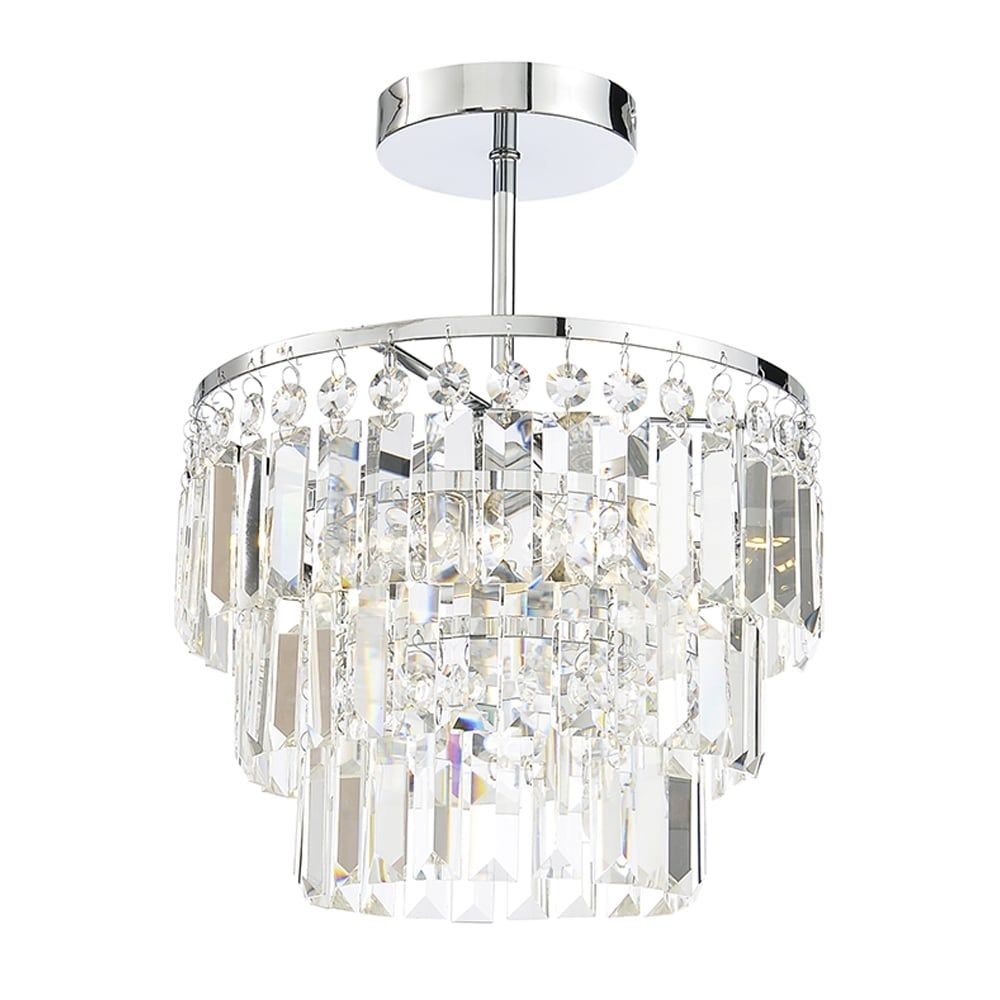 Belize Glass Crystal Bar Light