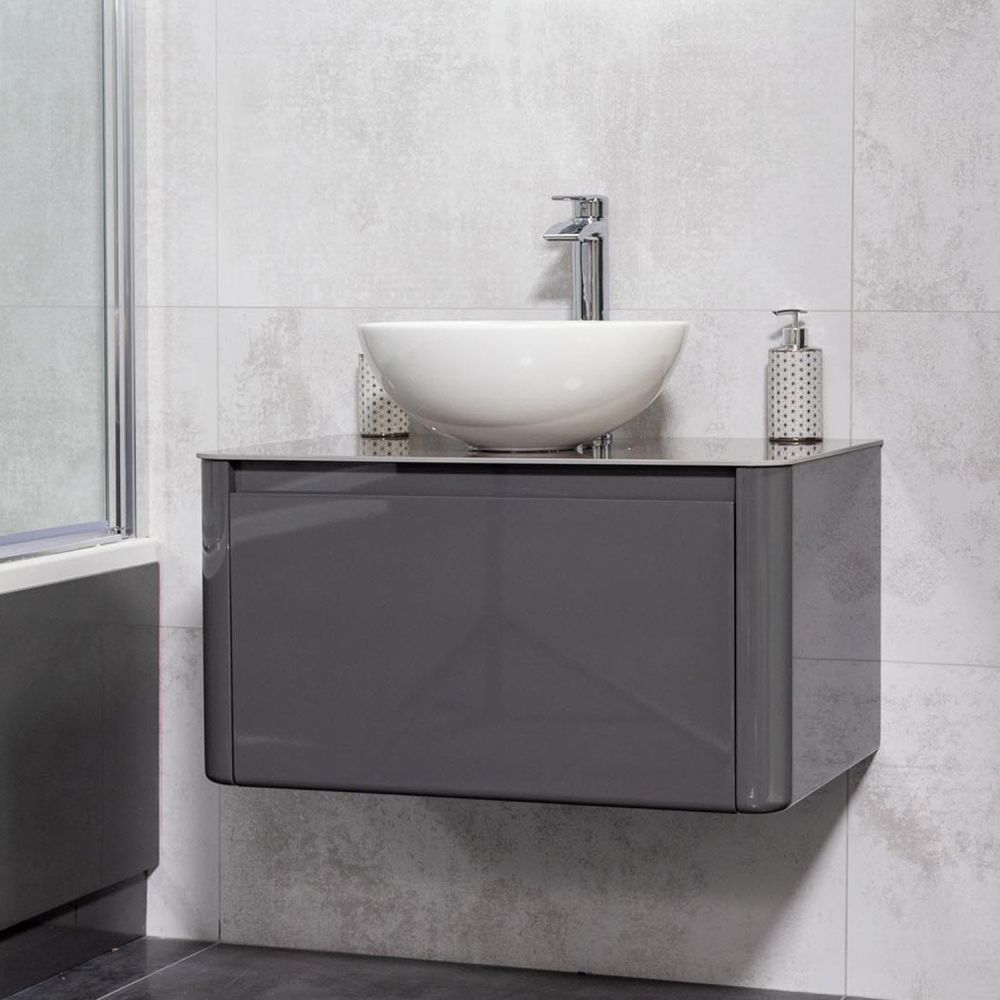 Sphere White Countertop Bowl Basin 420mm