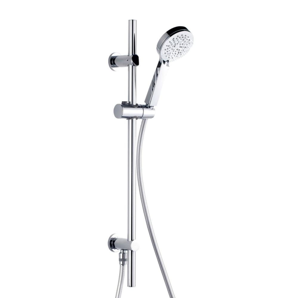 round shower head with slide rail kit