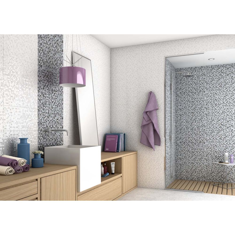 Trent Negro Ceramic Mosaic Effect Tile 200x500mm