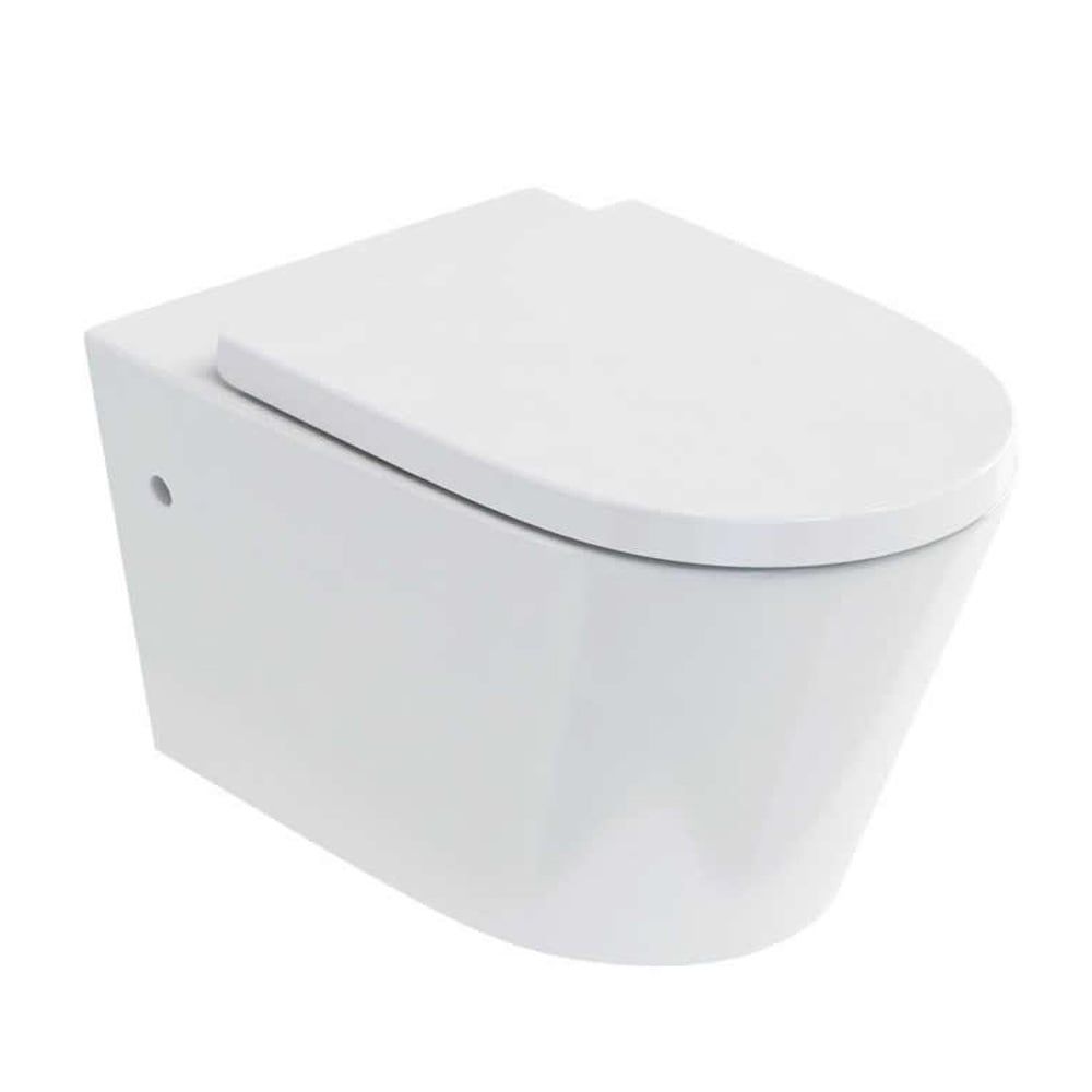 Britton Sphere Rimless Wall Hung Toilet with Soft Close Seat
