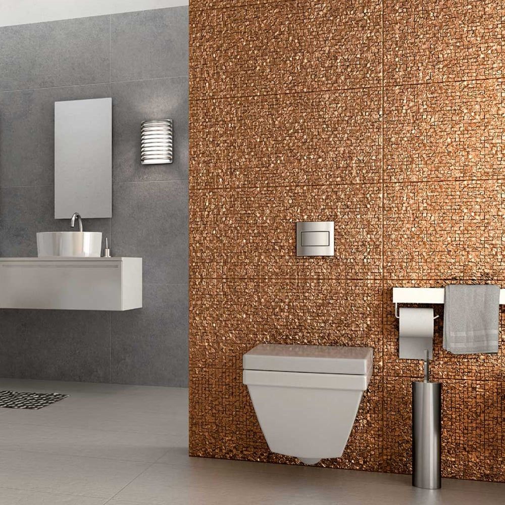 Glimmer Copper Porcelain Tile 333x650mm