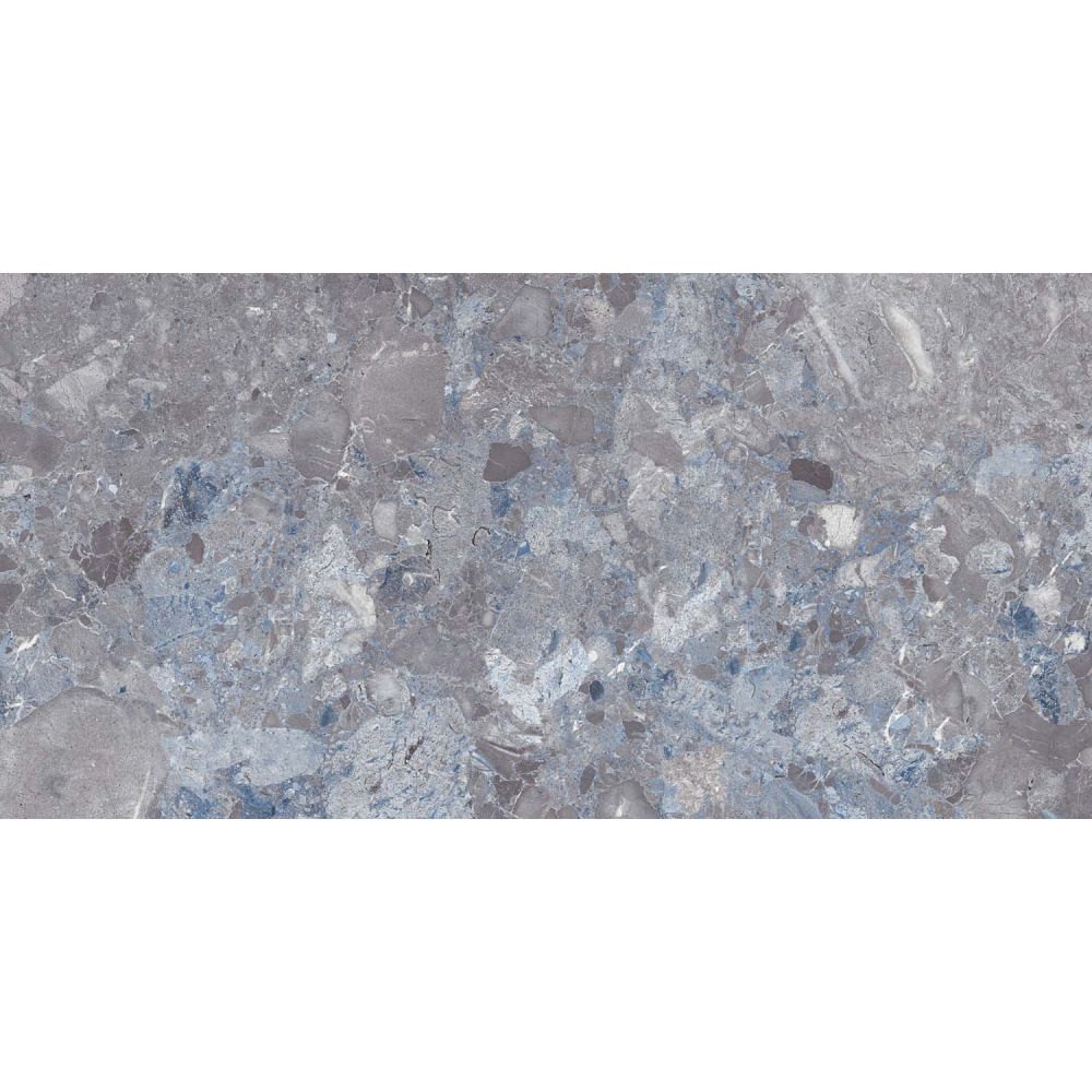Stevenage Blue Gloss Porcelain Tile 600x1200mm