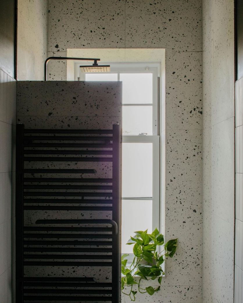 Jenka Anthracite Heated Towel Rail