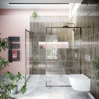 Gunmetal Framed Clear Glass Shower Screen - 1180mm | Gunmetal Wet