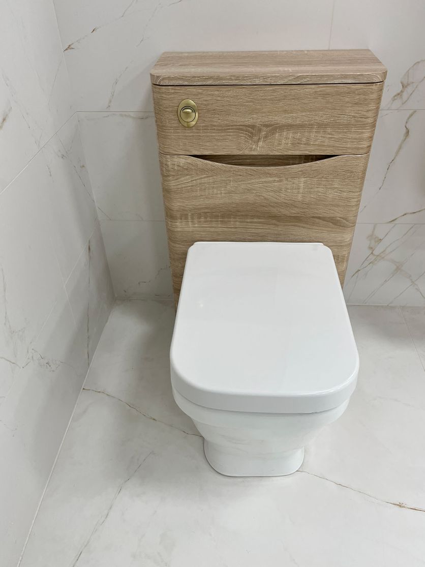 Erin WC Unit in Light Oak