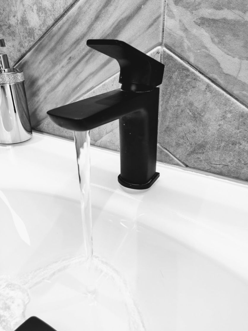 Zena Black Basin Mixer Tap