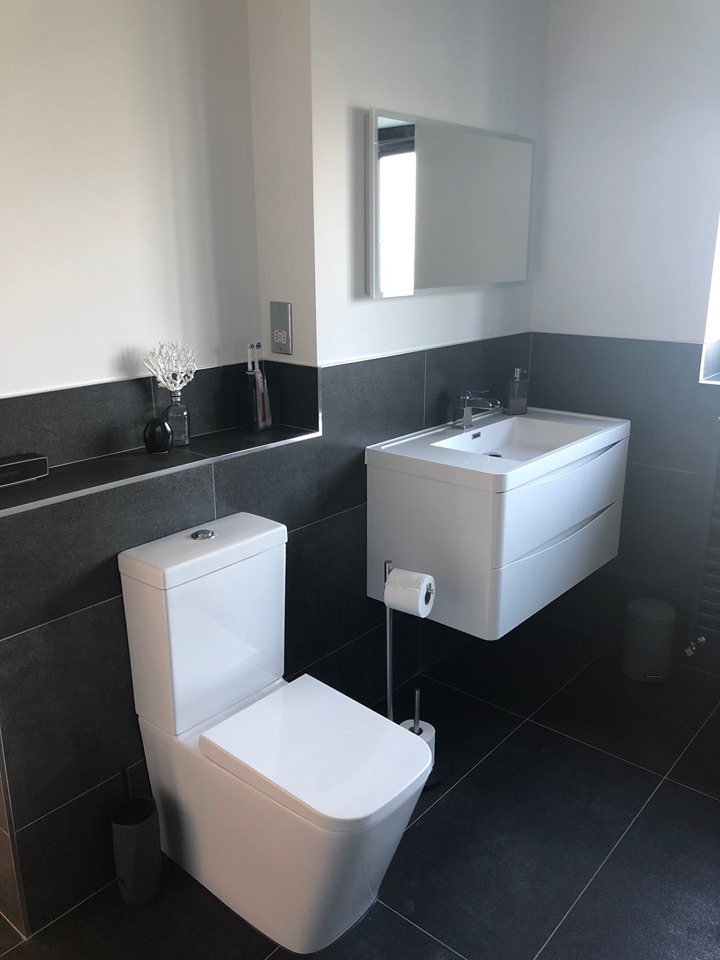 Esk White Wall Hung Vanity Unit
