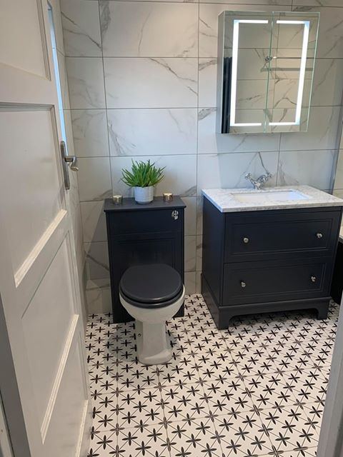 Potton White Pattern Tiles