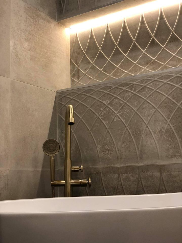 Urban Brushed Gold Bath Shower Mixer Tap