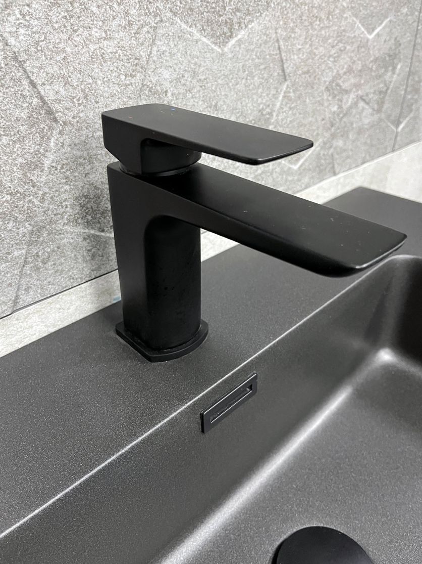 Zena Black Basin Mixer Tap