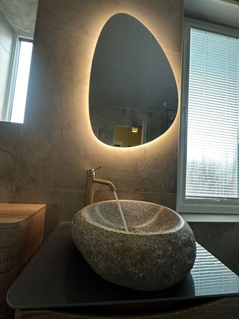Ivy Pebble Backlit LED Mirror