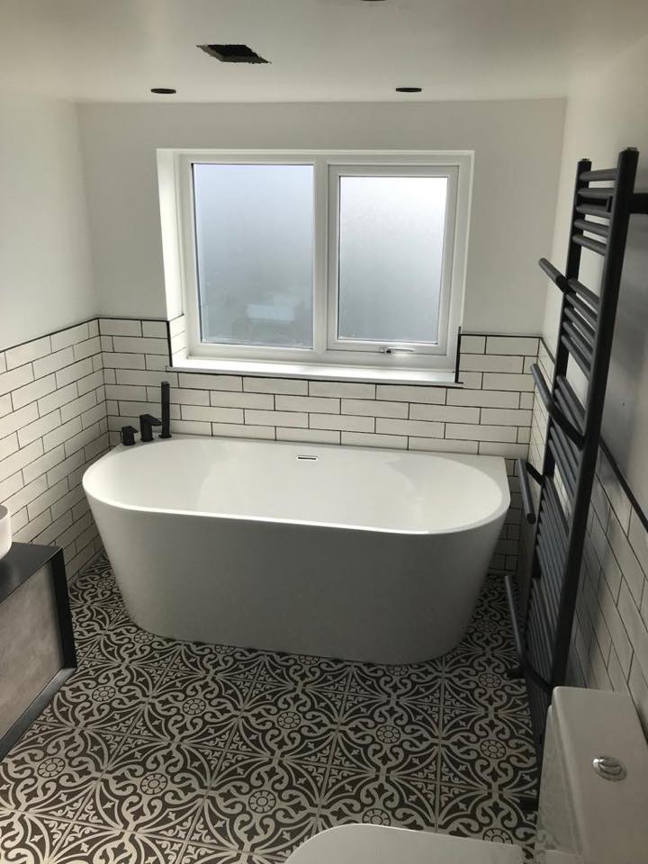 Ellwood Freestanding Back To Wall Bath