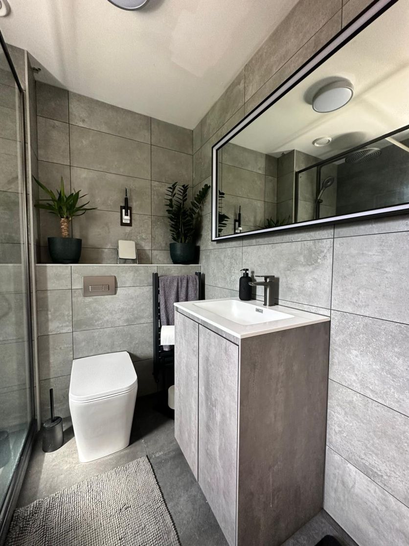 Odion 600mm Floor Standing Vanity Unit in Concrete