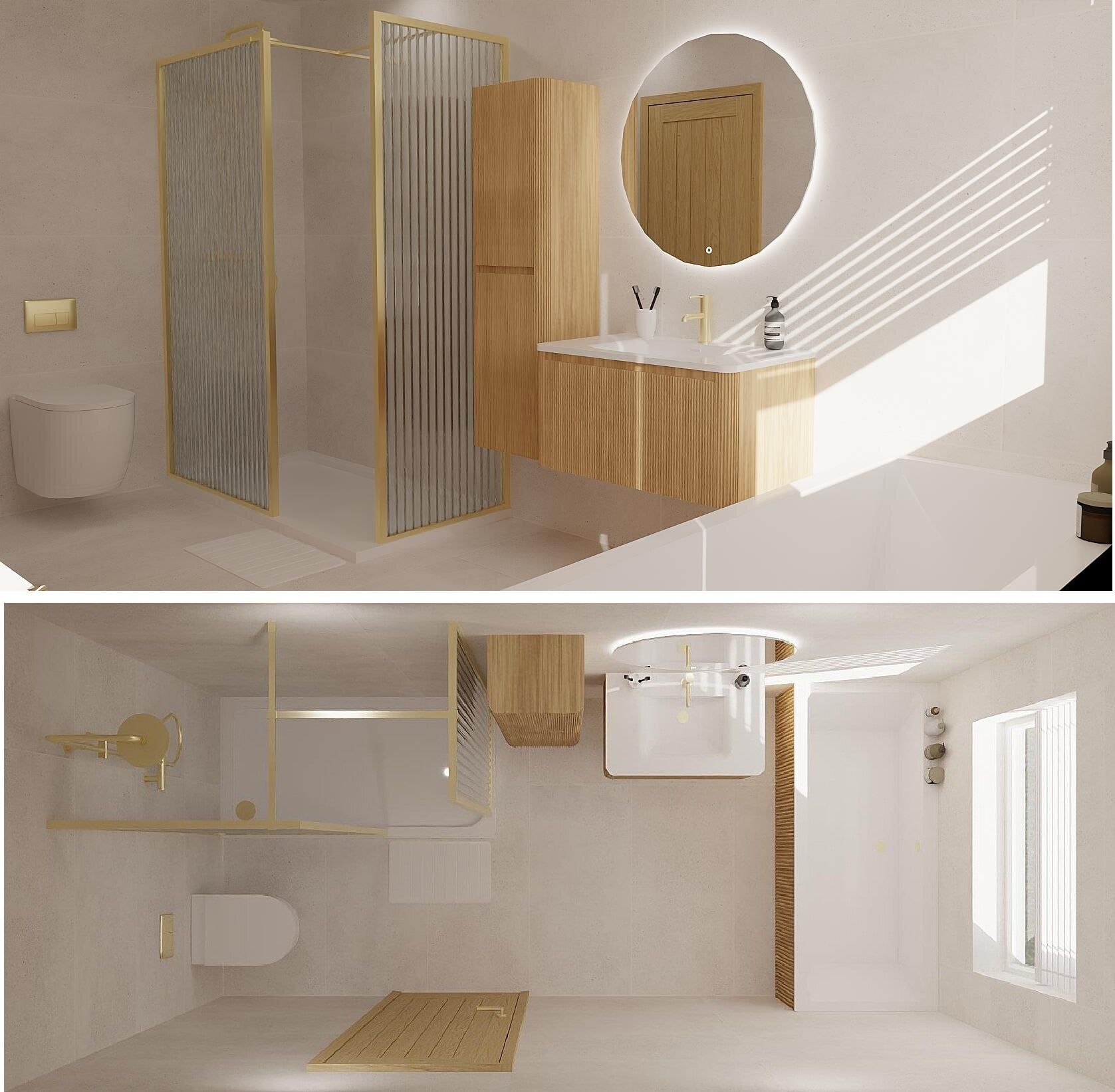 3D Bathroom design at Easy Bathrooms & Tiles Nottingham Castle