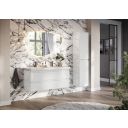 Neon Gloss White Wall Hung Vanity Unit with Lynx Resin Basin 1200mm