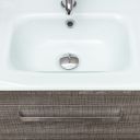 Nante Grey Ash Wall Hung Vanity Unit with Glass Basin 800mm