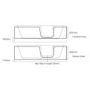 Truro Accessible Bath 1700 x 800mm
