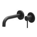 Elora Matt Black Wall Mounted Basin Mixer Tap