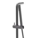Elora Gunmetal Triple Outlet Shower Pack with Head, Slider Rail & Bath Filler