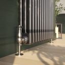 Clement Raw Metal Triple Column Radiator Close Up