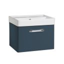 Tavistock Compass Oxford Blue Wall Hung Vanity Unit with Ceramic Basin 600mm