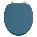 Burlington Alaska Blue Low Level Toilet with Soft Close Toilet Seat