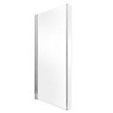 Lorenz Chrome Fixed L-Shape Bath Screen