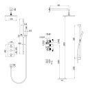 Thane Gunmetal Thermostatic Concealed Shower Pack
