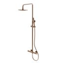 Elora Brushed Bronze Round Thermostatic Shower Pack