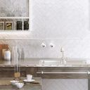 Borneo White Gloss Brick Tile 65x200mm