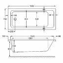 Carron Quantum Single Ended Carronite Bath 1700x750mm