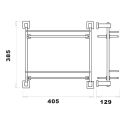 Quad Chrome Double Glass Shelf
